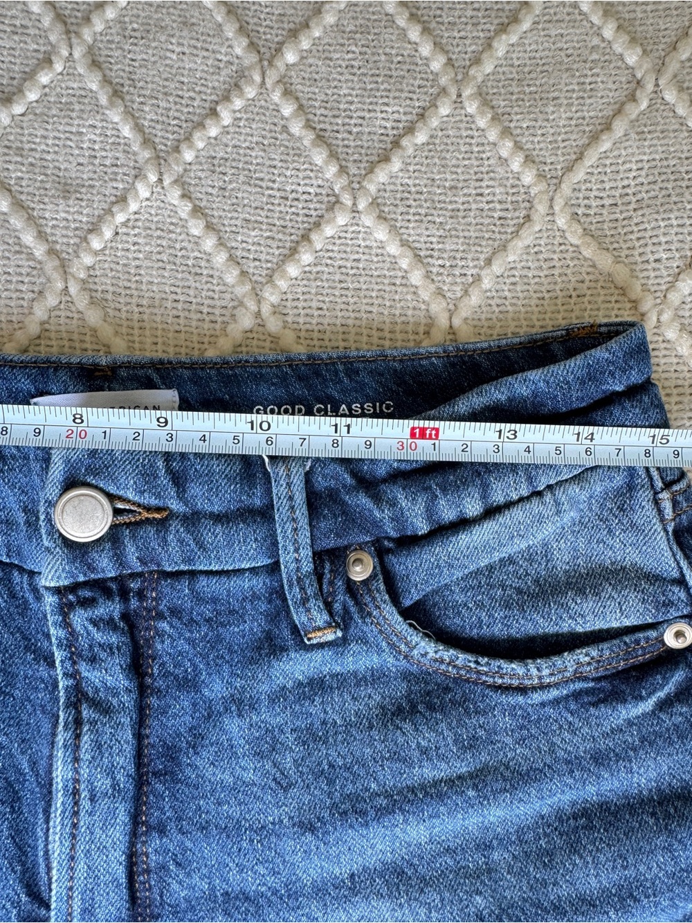 Good American Women's Medium Blue Bootcut Jeans - Picture 9 of 10